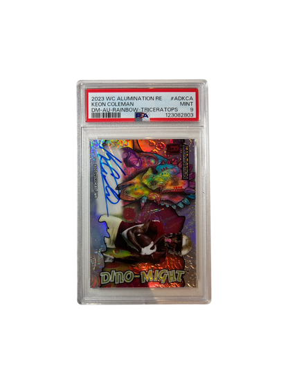 2023 Wild Card Dino-Might Keon Coleman Buffalo Bills NFL /25 AUTO PSA Card