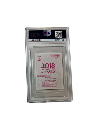 2018 Panini World cup Kylian Mbappé Stickers Pink PSA Card