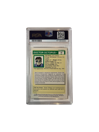 1990 Impel MARVEL UNIVERSE Doctor Octopus PSA Card