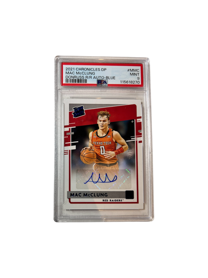 2021 Panini Chronicles Mac McClung /75 AUTO PSA Card