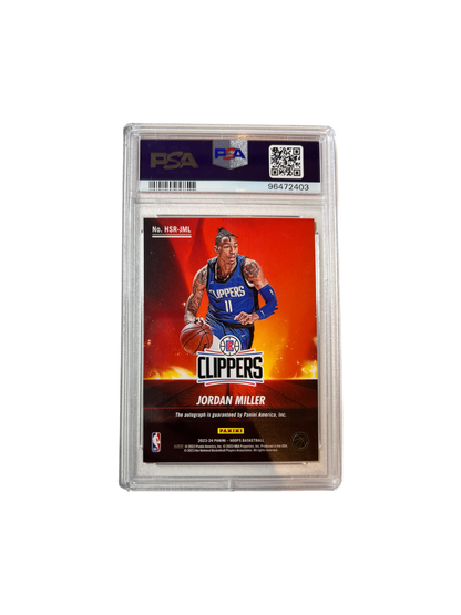 2023 NBA Hoops Hot Signatures Jordan Miller Rookie card RC AUTO PSA Card