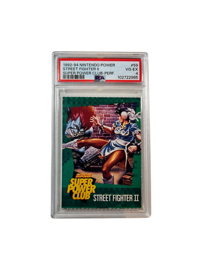 1992-94 Nintendo Power Street Fighter II Pop 1 #59 PSA Card