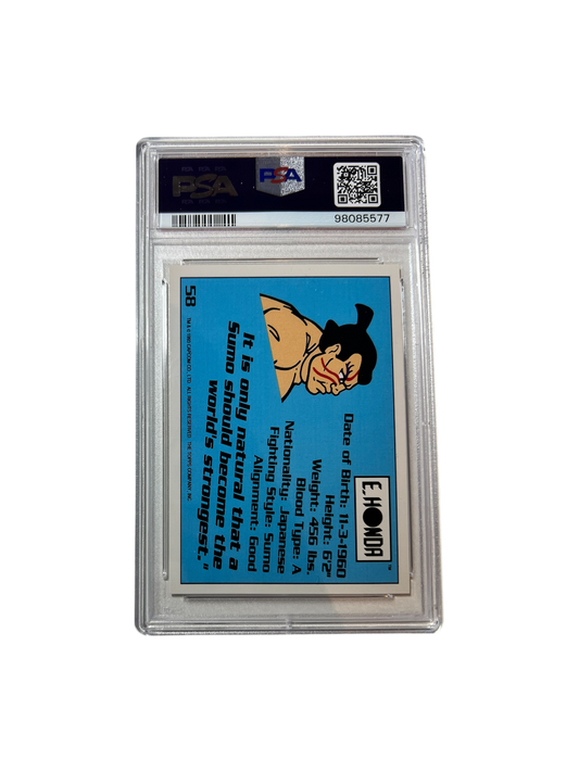 1993 Topps Street Fighter II #58 PSA Card