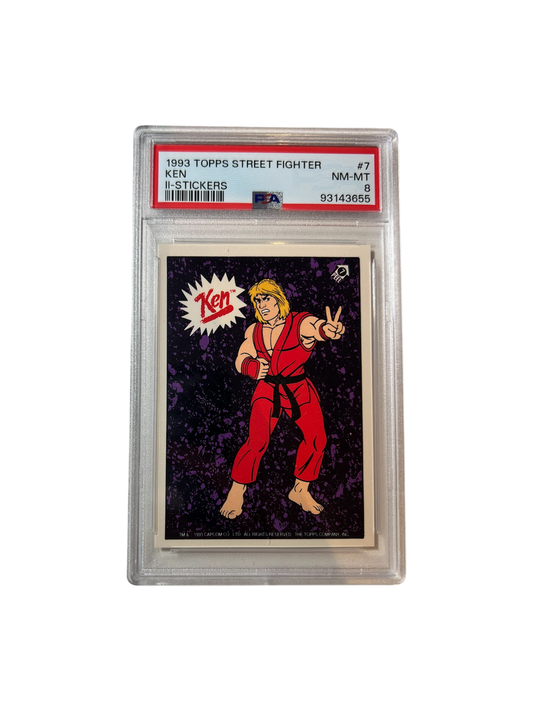 1993 Topps Street Fighter II Stickers #7 PSA Card