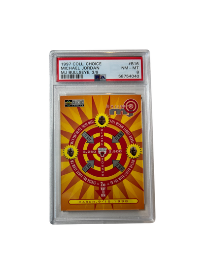 1997 Upper Deck Collector's Choice Michael Jordan Bullseye 3/9 #B16 PSA Card
