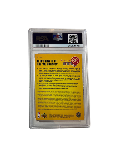 1997 Upper Deck Collector's Choice Michael Jordan Bullseye 3/9 #B16 PSA Card