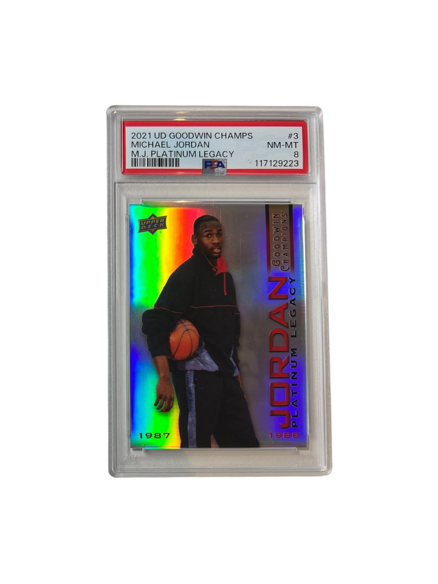 2021 Upper Deck Goodwin Champions Michael Jordan HOLO #3 PSA Card