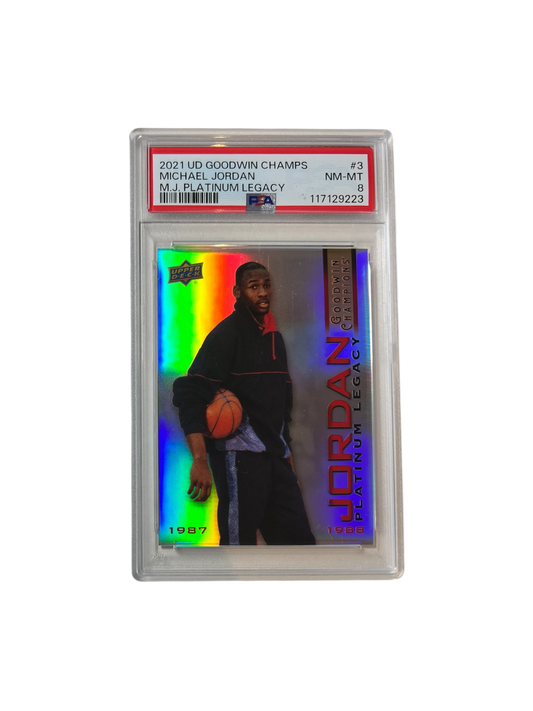 2021 Upper Deck Goodwin Champions Michael Jordan HOLO #3 PSA Card