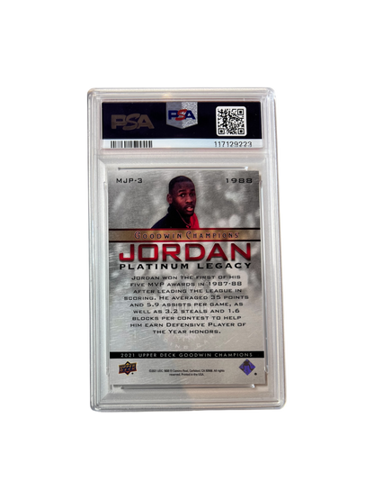 2021 Upper Deck Goodwin Champions Michael Jordan HOLO #3 PSA Card