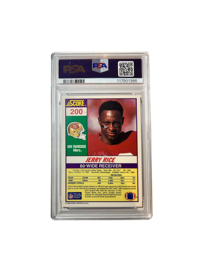 1990 Score Jerry Rice 49ers PSA Card