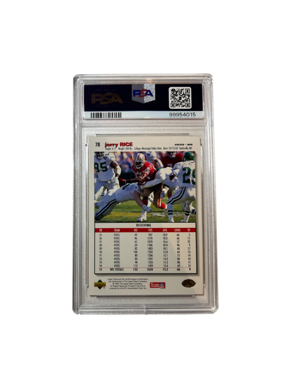 1995 Upper Deck Collector's Choice Jerry Rice 49ers PSA Card