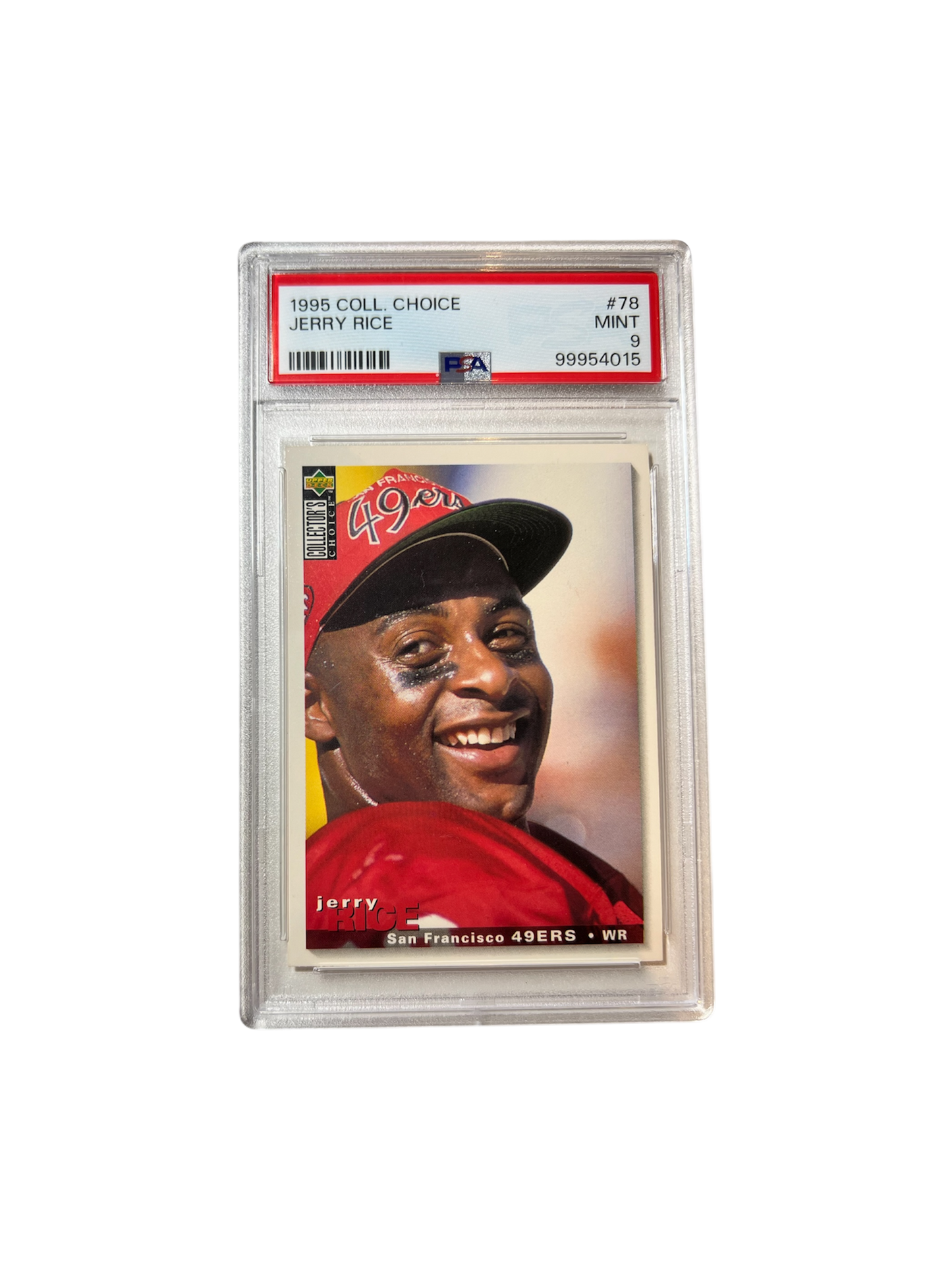 1995 Upper Deck Collector's Choice Jerry Rice 49ers PSA Card