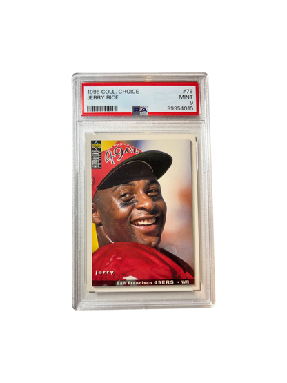 1995 Upper Deck Collector's Choice Jerry Rice 49ers PSA Card