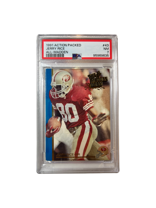 1991 Action Packed Jerry Rice 49ers #43 PSA Card