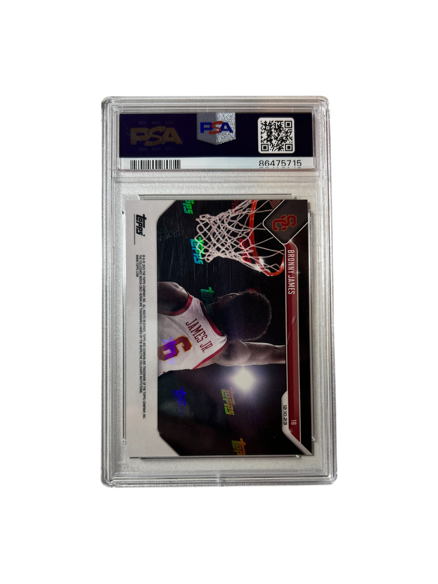 2019 Panini Prizm LeBron James PSA Card