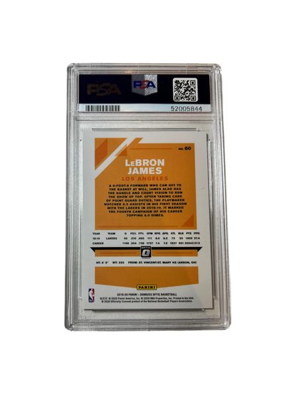 2018 Panini Donruss LeBron James Winner Stays Purple PSA Card