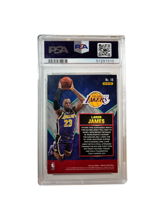 2019 Panini Prizm LeBron James PSA Card