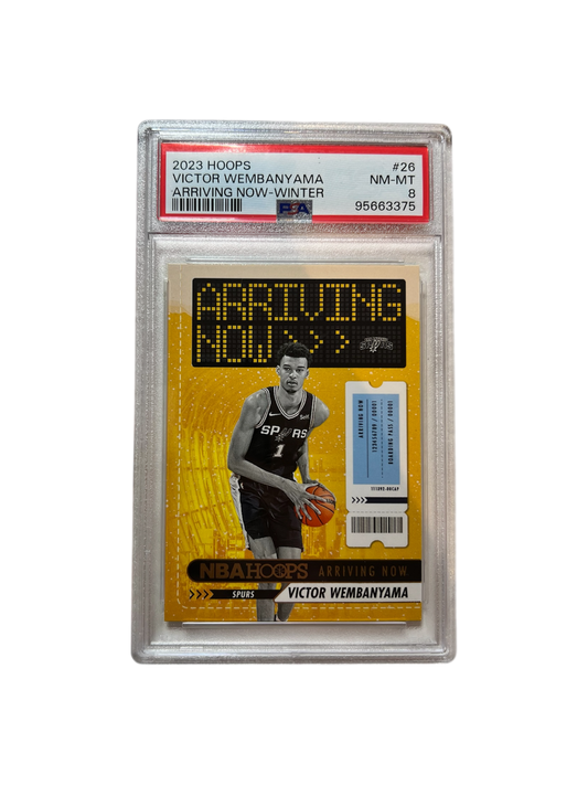 2023 Panini NBA Hoops Victor Wembanyama Rookie #26 PSA Card