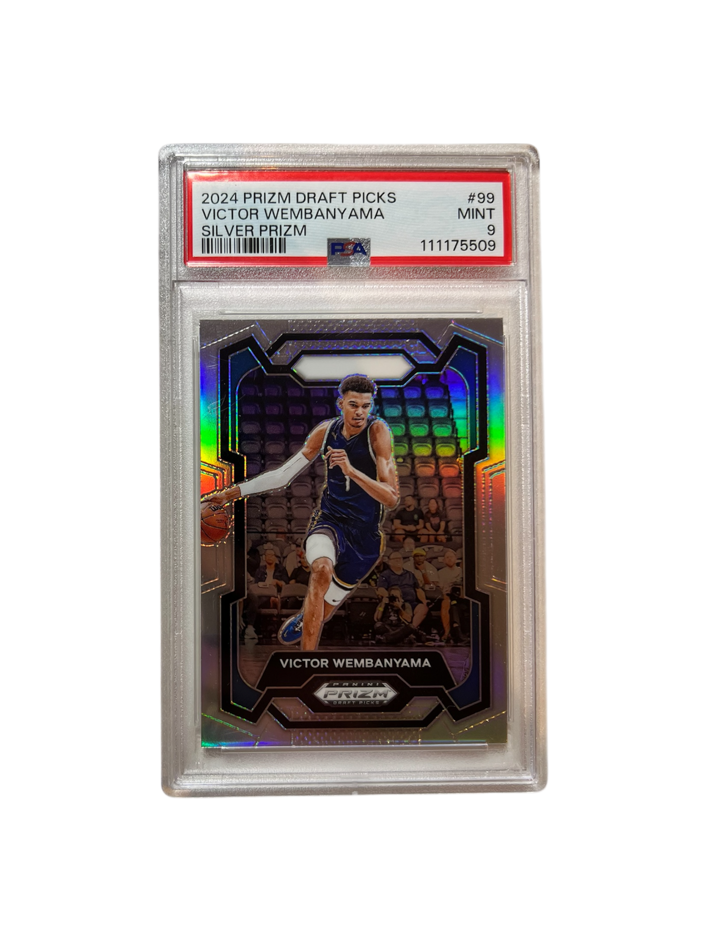 2024 Panini Prizm Draft Picks Victor Wembanyama SILVER #99 PSA Card