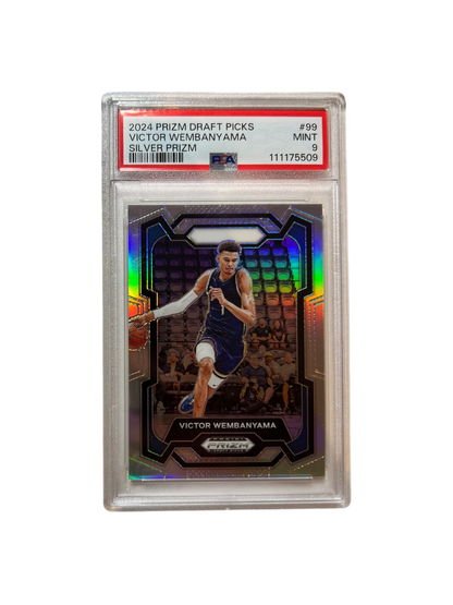 2024 Panini Prizm Draft Picks Victor Wembanyama SILVER #99 PSA Card