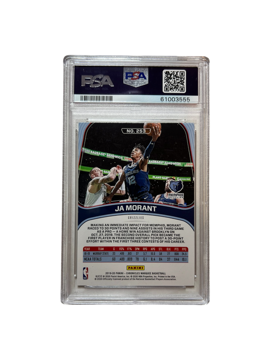 2019 Panini Chronicles Ja Morant HOLO #253 PSA Card