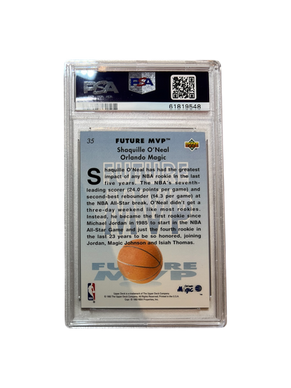 1992 Upper Deck Shaquille O'Neal #1 Draft Pick PSA 8 card