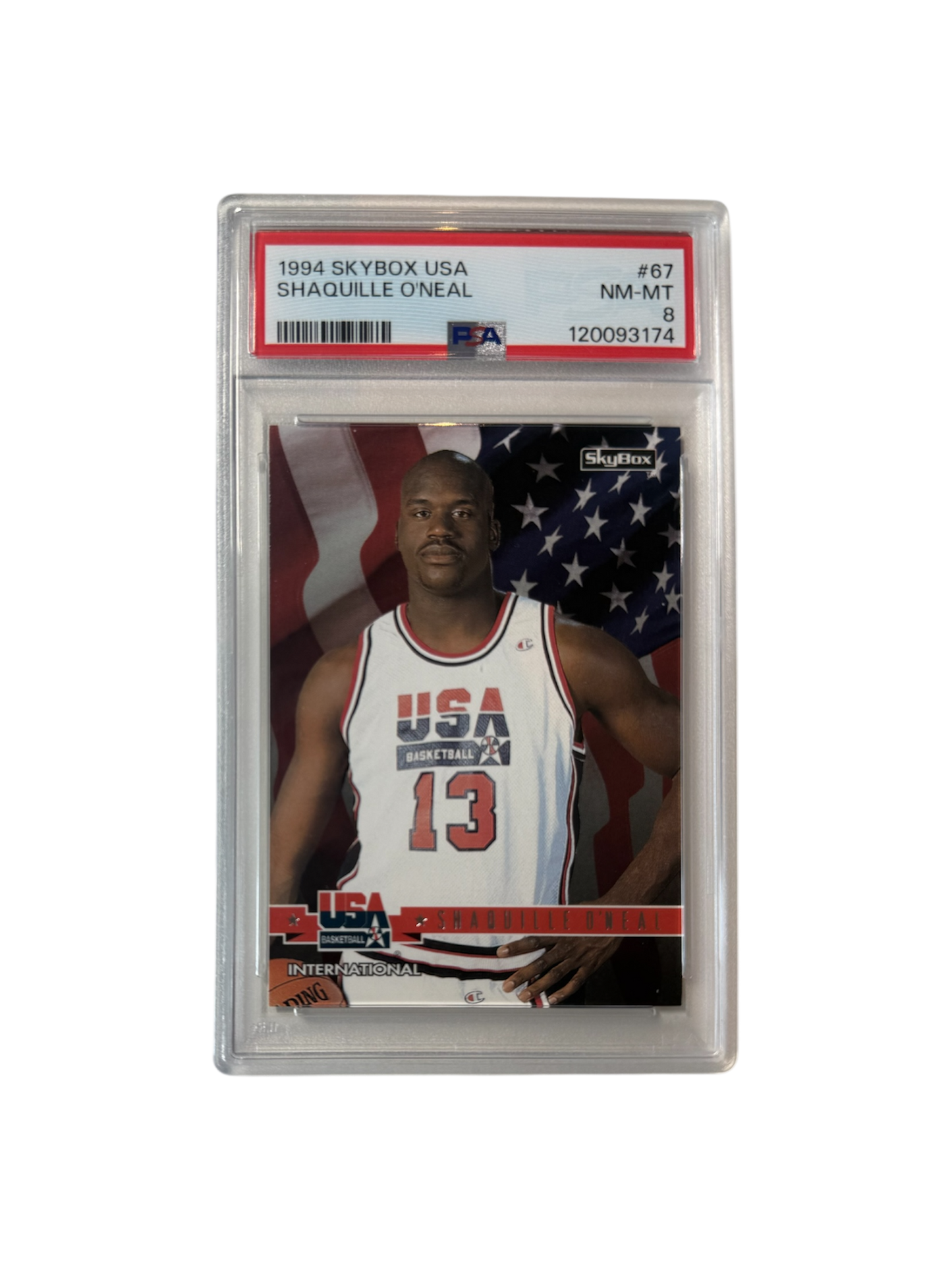 1995 Skybox Premium Shaquille O'Neal Shaq Talk PSA Card