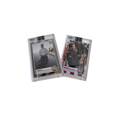 2023 GAS Trading Cards Arnold Schwarzenegger G-1 & G-2 card Bundle