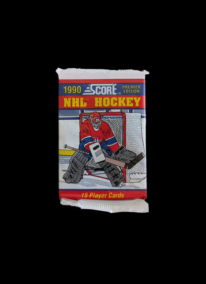 1990 Score NHL Hockey Premiere Edition Hobby Pack - Canadiens Cover