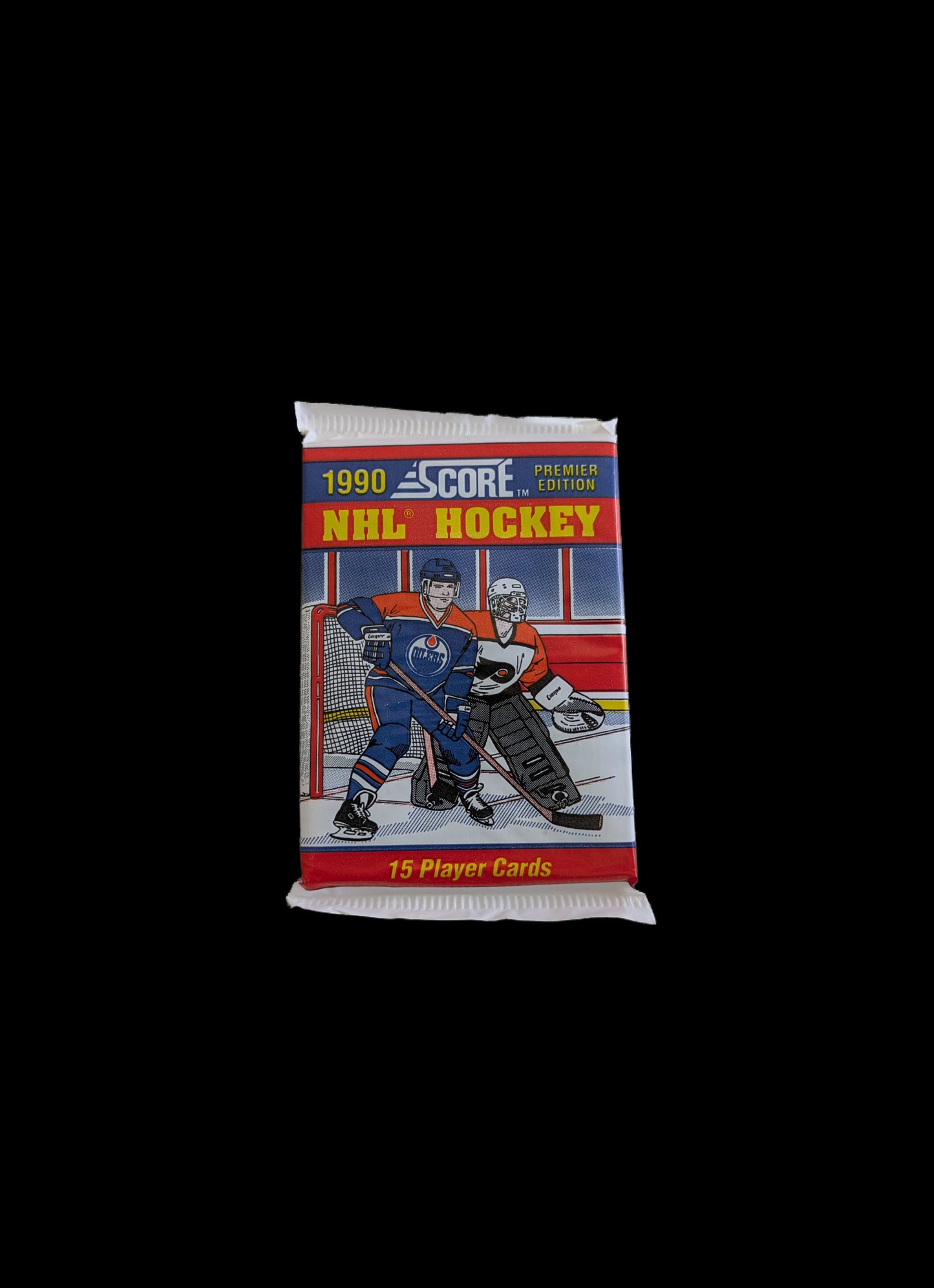 1990 Score NHL Hockey Premiere Edition Hobby Pack - Oilers Cover