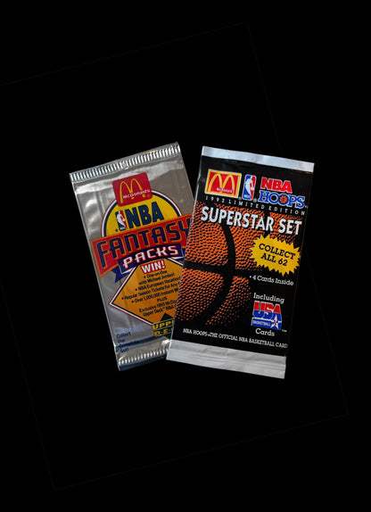 1992 NBA McDonald's Superstar Set & Fantasy Pack Bundle