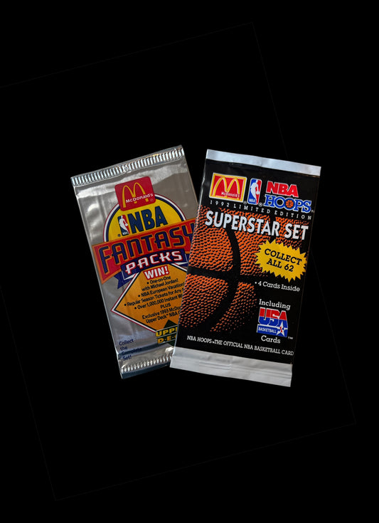 1992 NBA McDonald's Superstar Set & Fantasy Pack Bundle