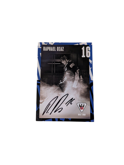 HC Fribourg-Gottéron Hockey Postcard signed by Raphael Diaz (105x148mm)