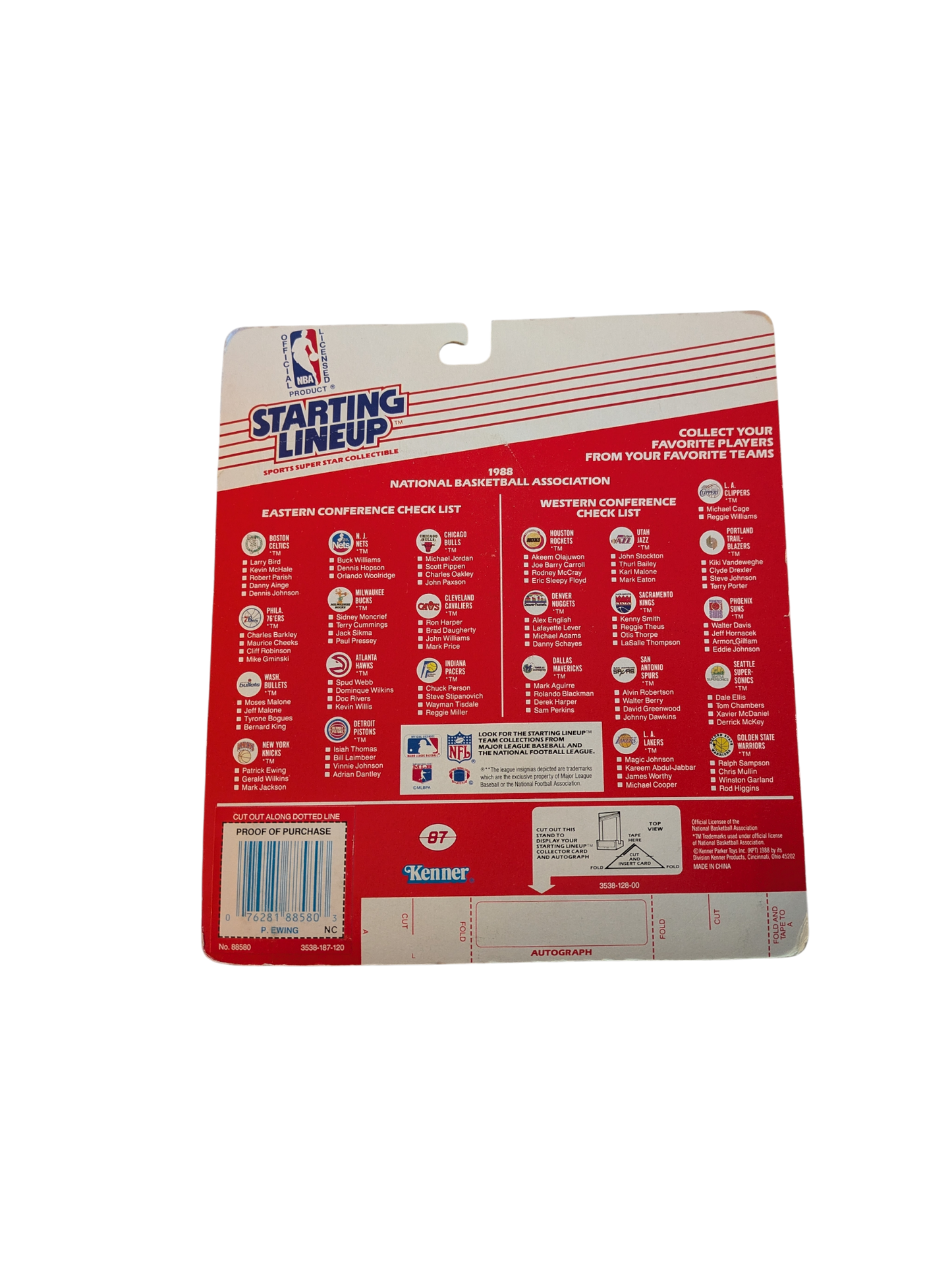 1996 Kenner Starting Lineup New York Knicks Patrick Ewing Action Figure with card