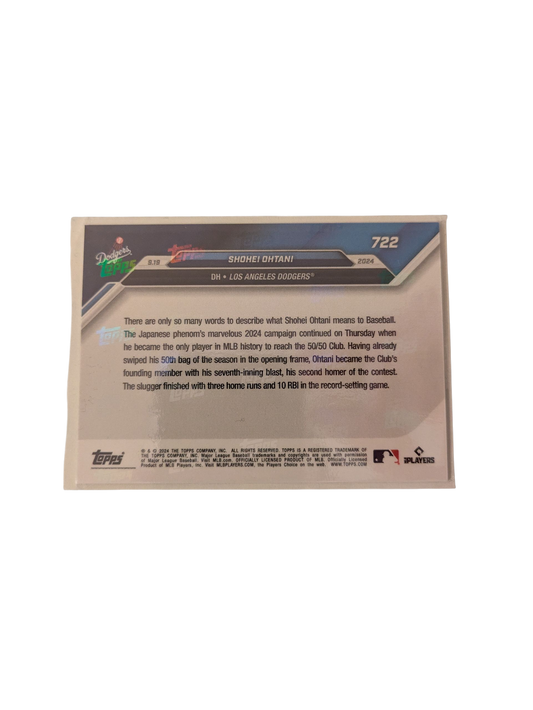 2024 Topps Now Los Angeles Dodgers Shohei Ohtani 50/50 Card