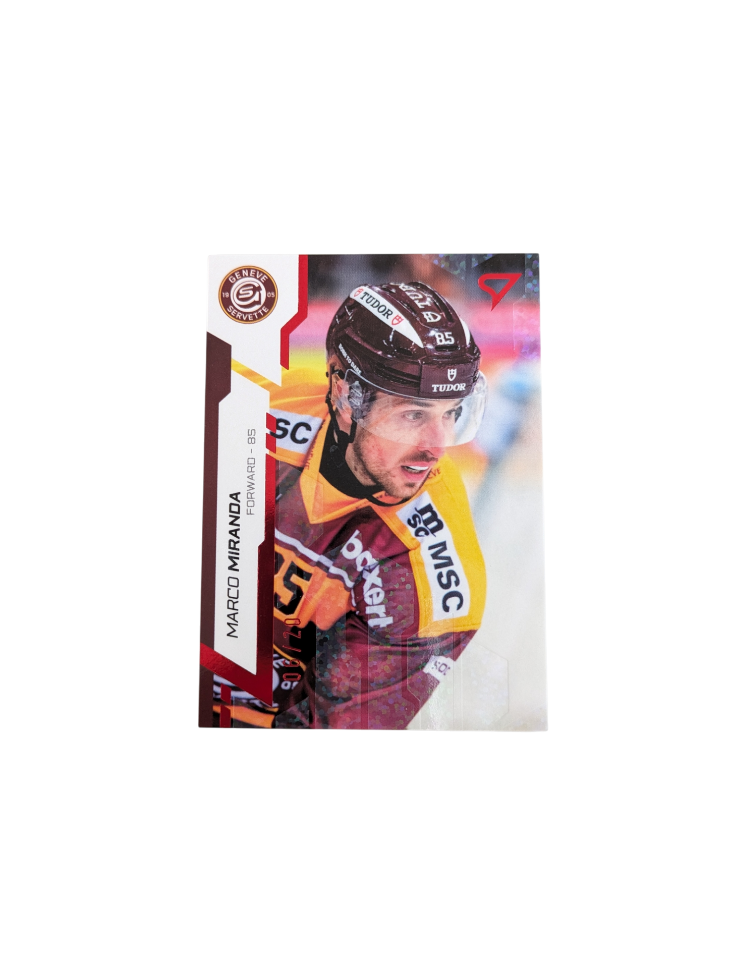 2025 SportZoo National League Genève Servette Marco Miranda 06/20 Red card