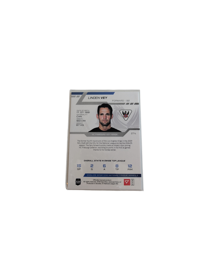 2025 SportZoo National League HC Fribourg-Gottéron Linden Vey 05/30 Blue card