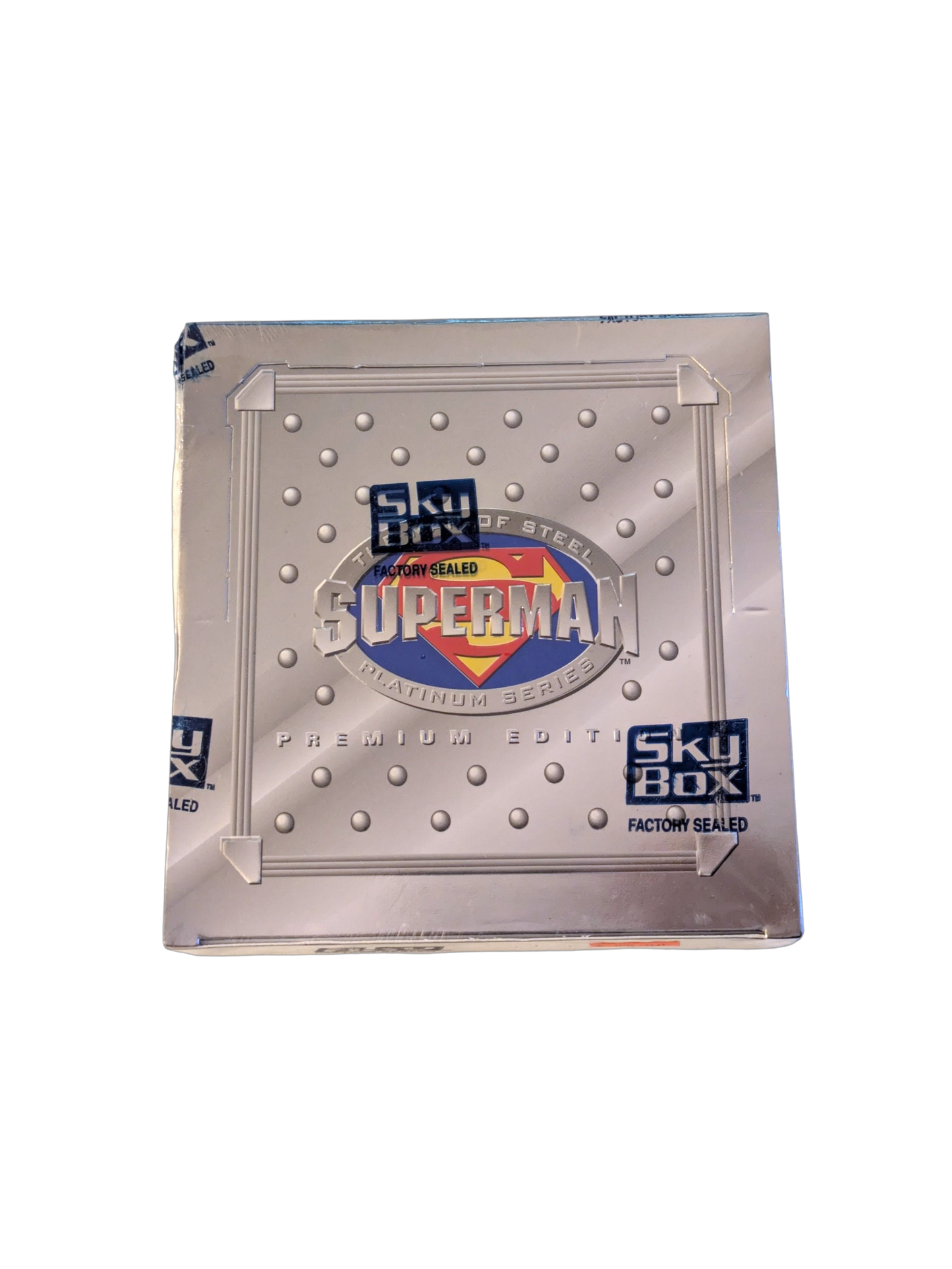 1994 Skybox The Man of Steel Superman Platinum Series Card Box