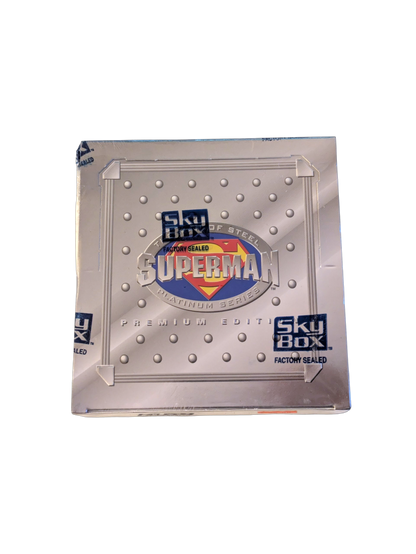 1994 Skybox The Man of Steel Superman Platinum Series Card Box