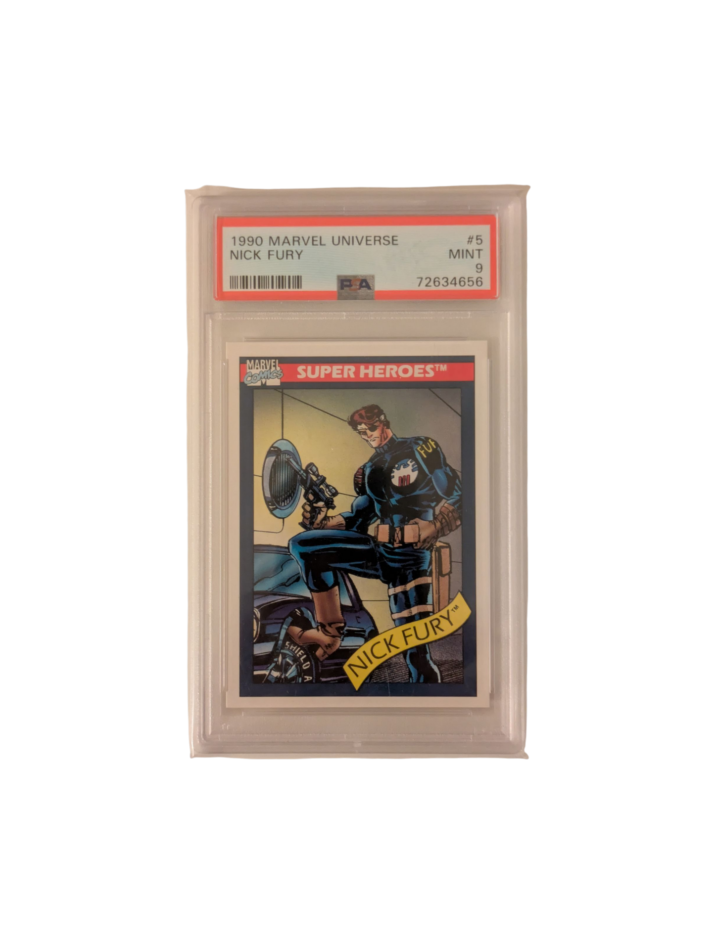 1990 Marvel Universe Nick Fury #5 PSA 9 Card