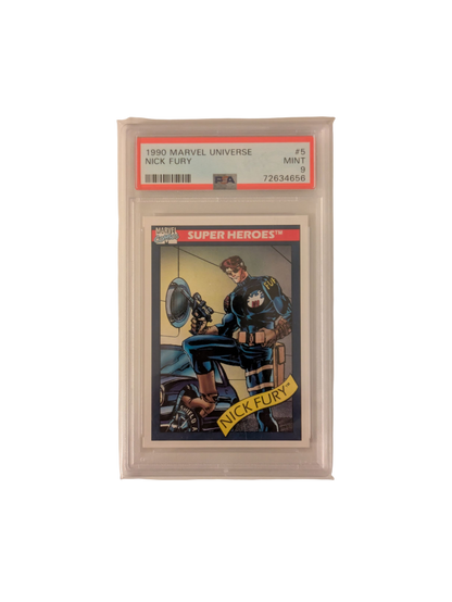 1990 Marvel Universe Nick Fury #5 PSA 9 Card