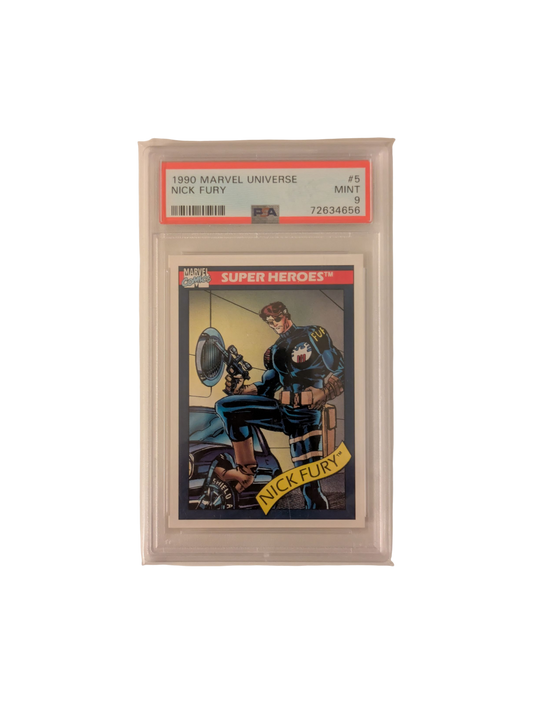 1990 Marvel Universe Nick Fury #5 PSA 9 Card