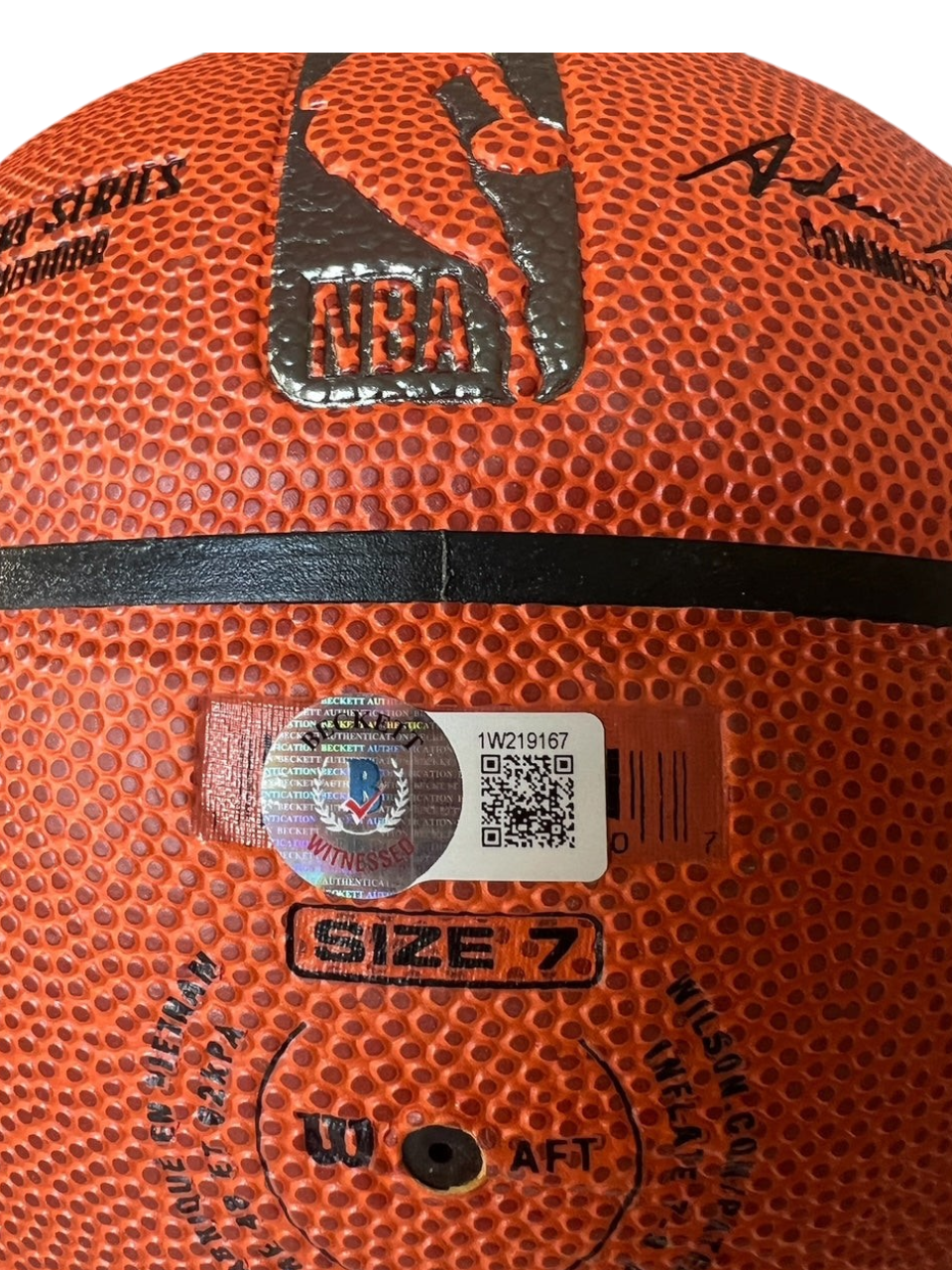 Allen Iverson NBA Wilson signed Basketball