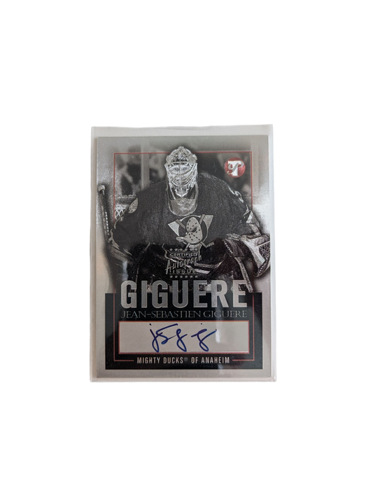 2003 Topps Mighty Ducks of Anaheim Jean-Sebastien Giguere Auto Card