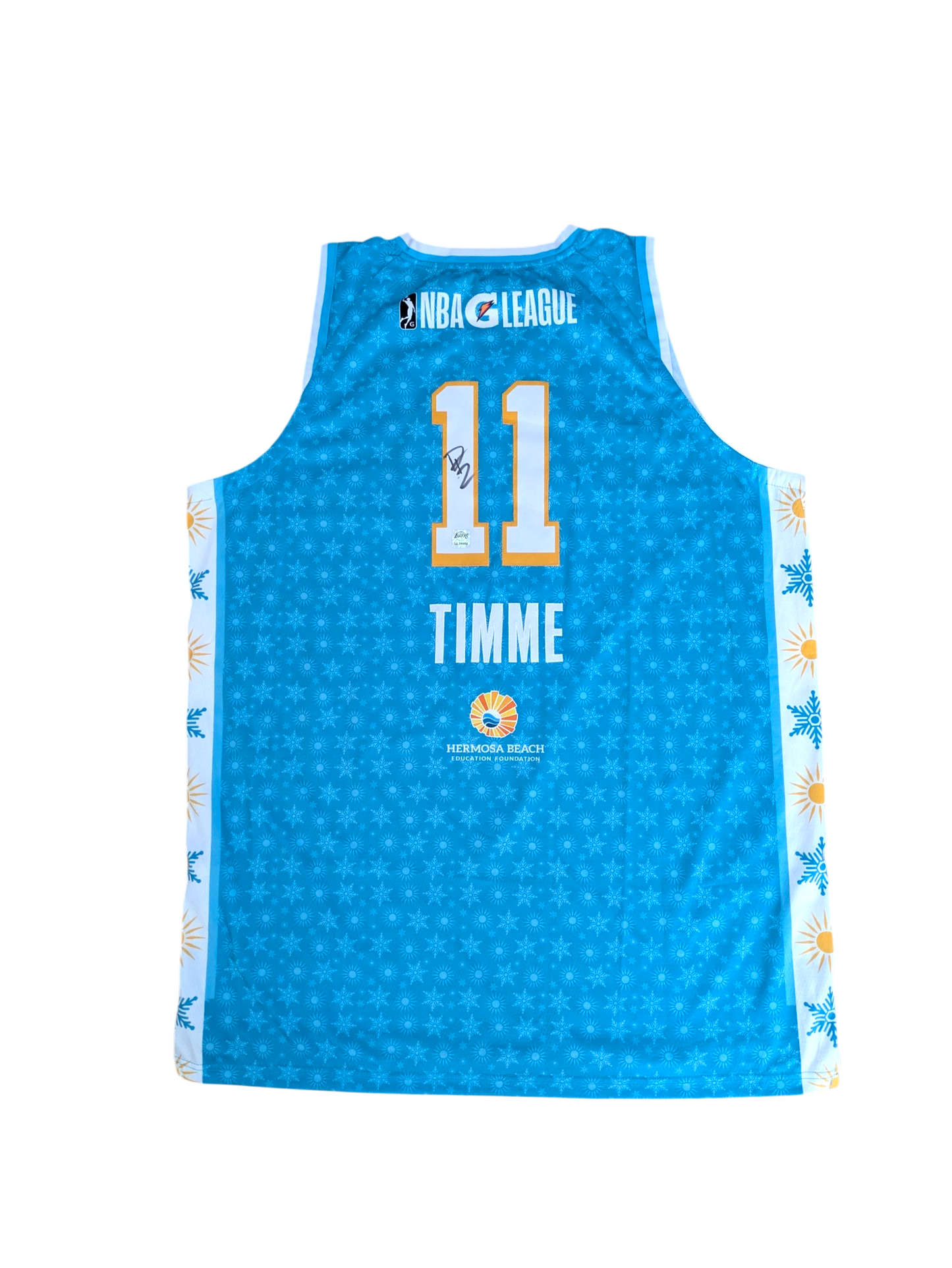 South Bay Lakers Theme Night G League Jersey signed by Drew Timme