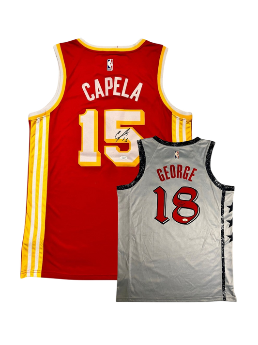 Clint Capela v Kyshawn George signed Jersey Bundle