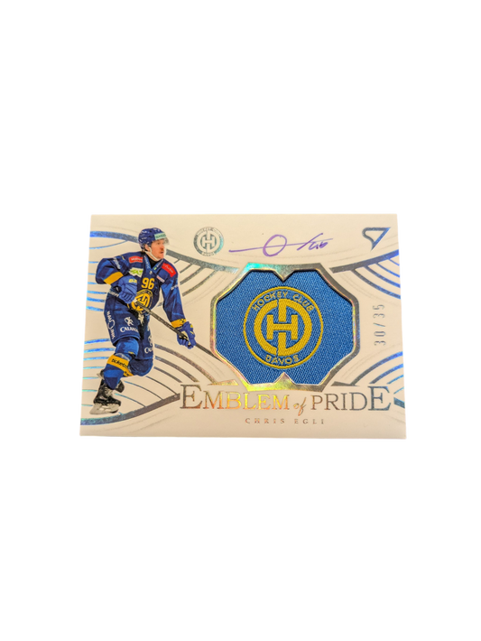 2026 SportZoo National League Series 1 Davos Chris Egli 30/35 Auto card