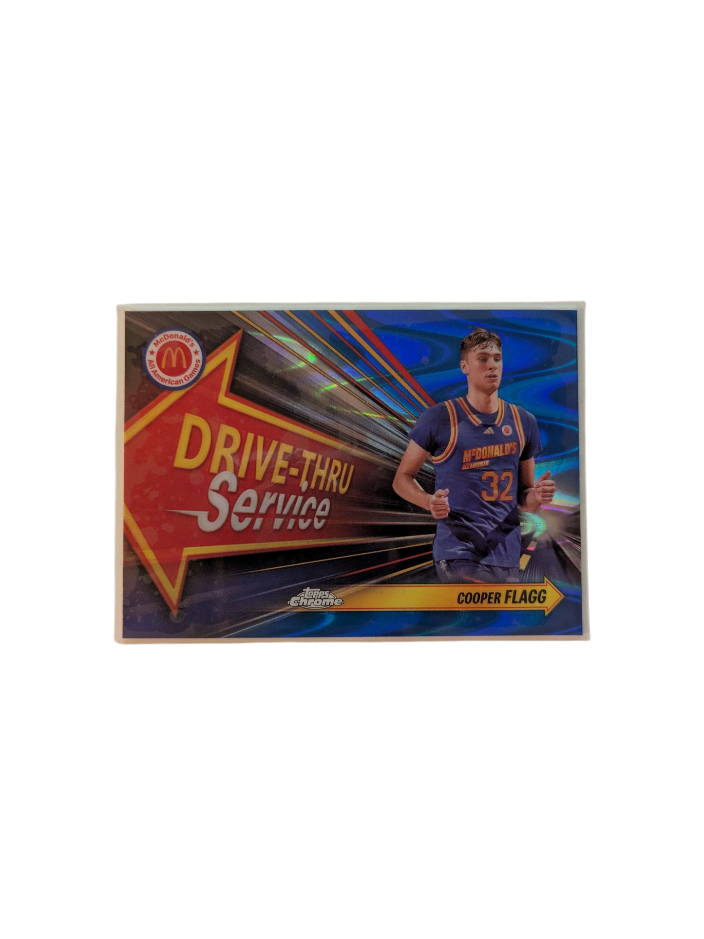 2024 Topps Chrome McDonald's All American Games Cooper Flagg Drive-Thru Service Card