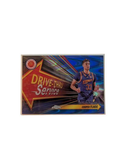 2024 Topps Chrome McDonald's All American Games Cooper Flagg Drive-Thru Service Card