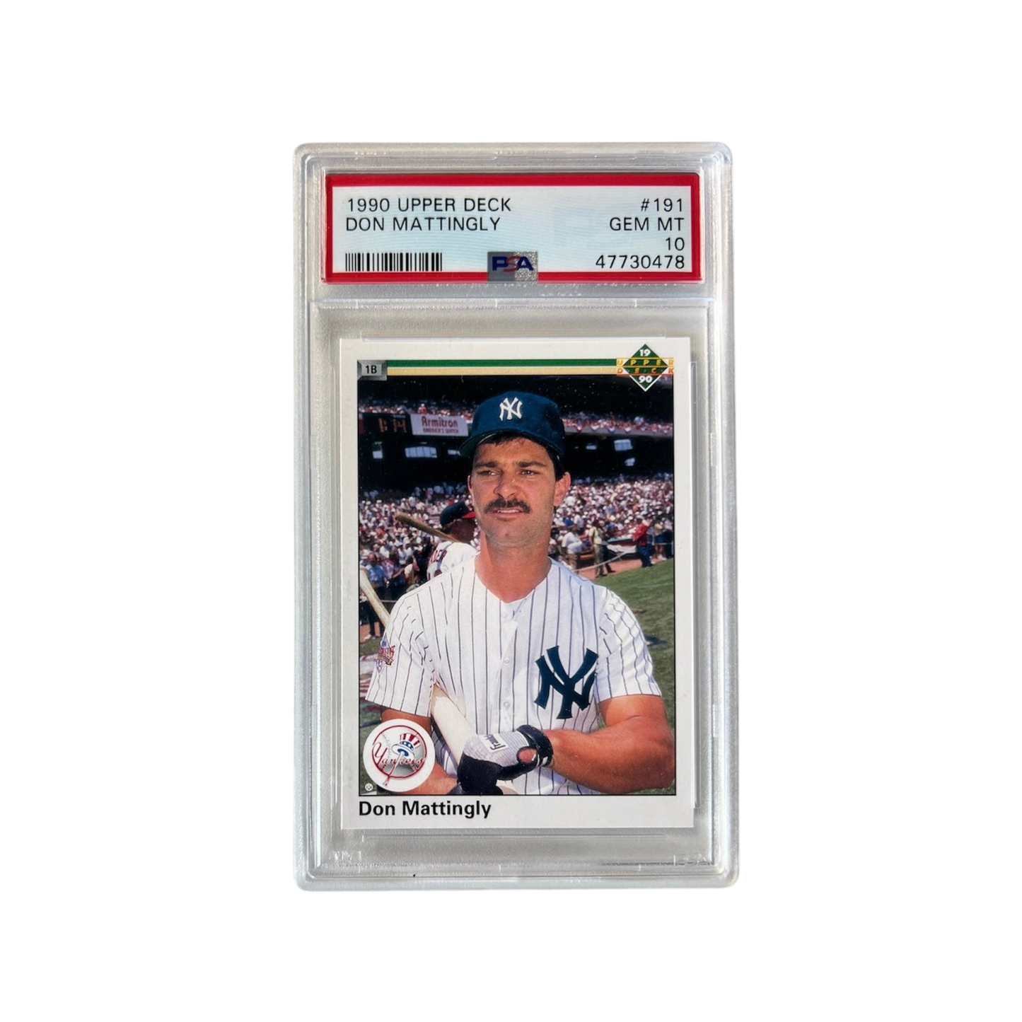 1990 Upper Deck Don Mattingly Baseball PSA Card